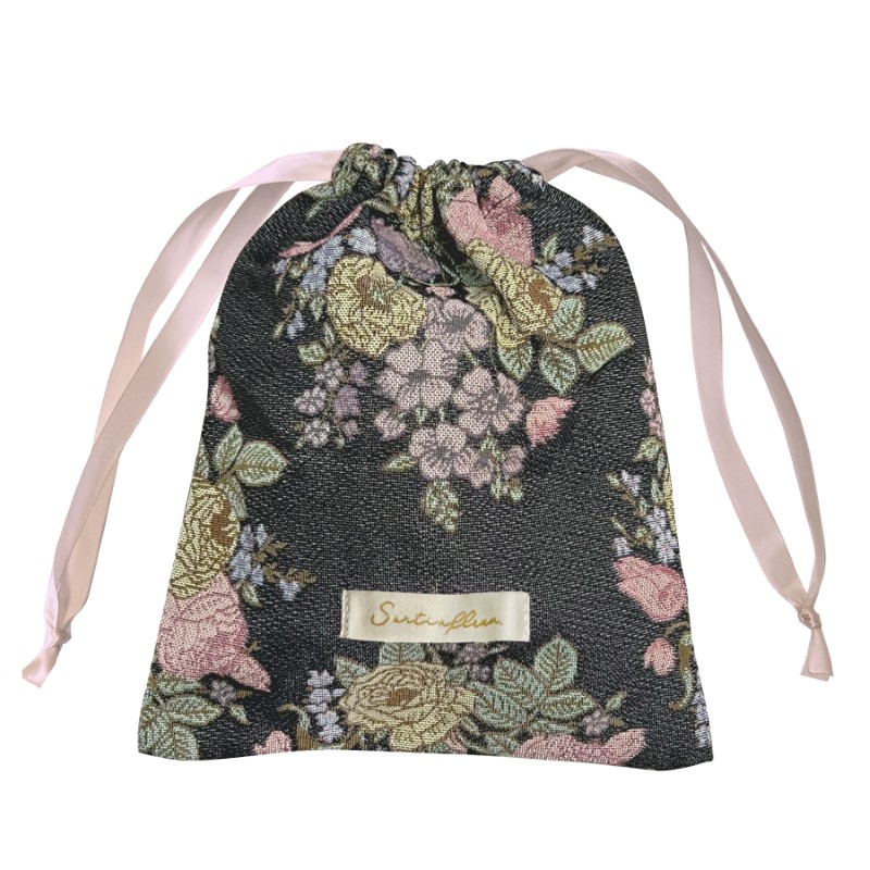 Sortirfleur 巾着ポーチ GRY