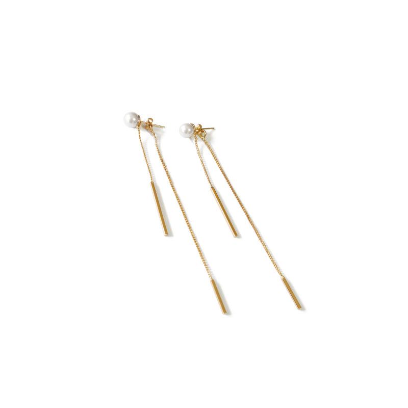 Tippi ピアス ロング プラスティックパール