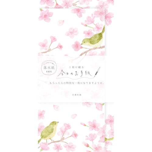 今日のお手紙 サクラとウグイス