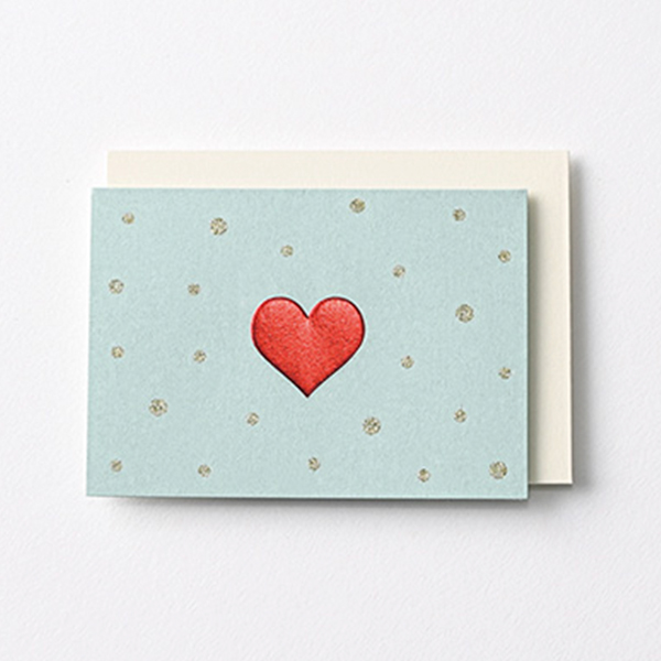 バレンタイン ミニカード ラメドット BL