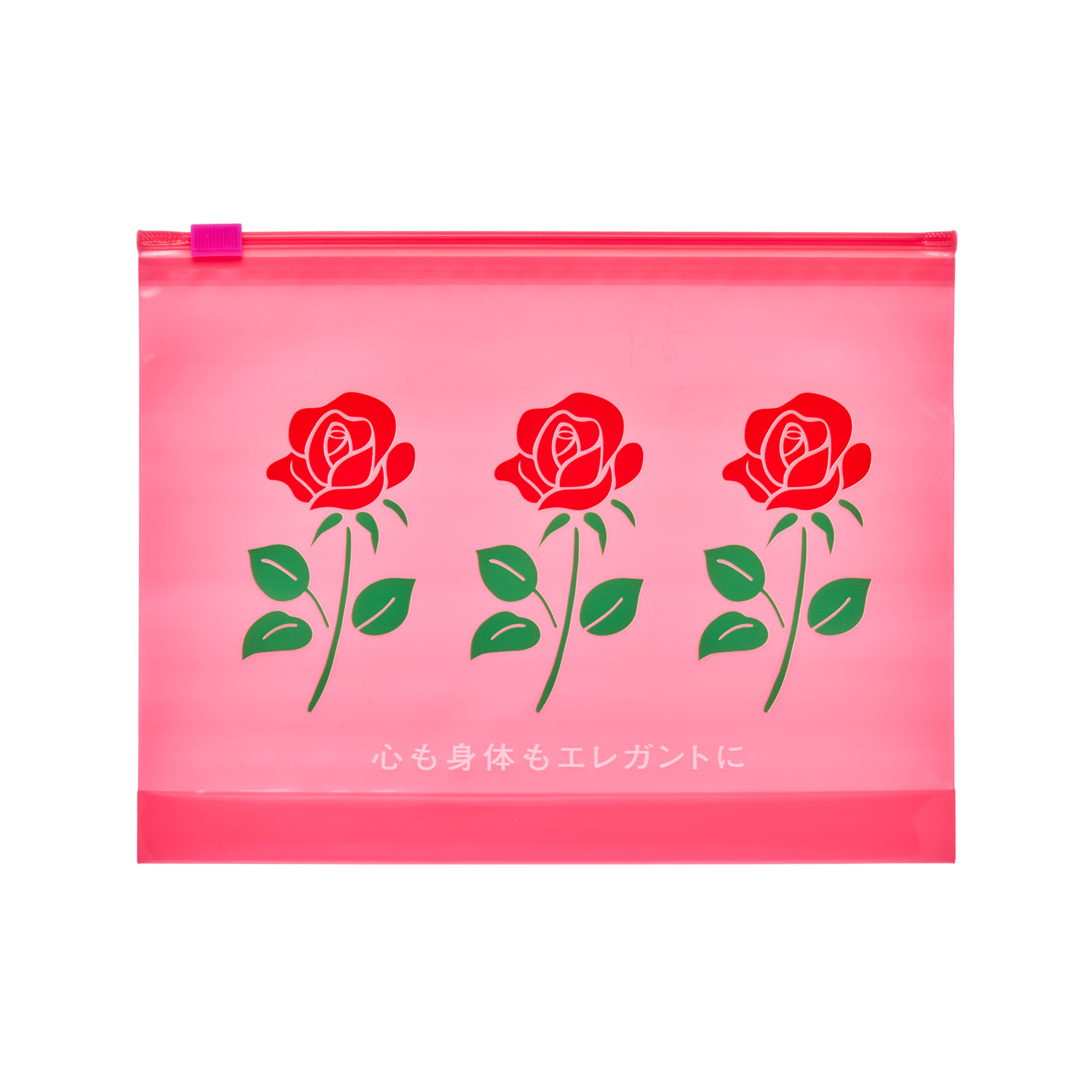 ニューレトロ ジッパーバッグL PK(バラ)