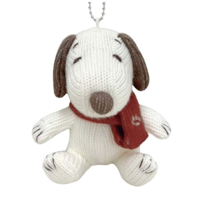 PEANUTS  ニットマフラー スヌーピー  マスコット