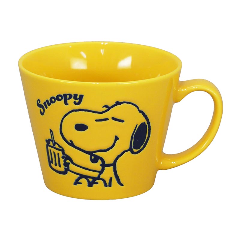 PEANUTS スヌーピーのごちそうシリーズ feast スープマグ /イエロー