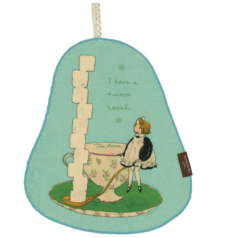 くらはしれい KR プリントループタオル/BLU