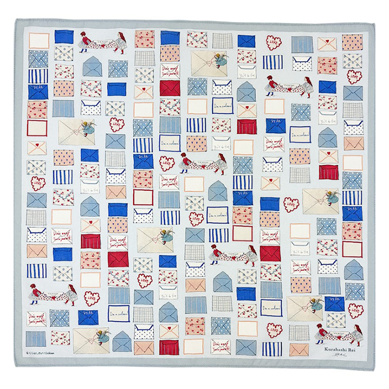 くらはしれい KR ハンカチ/BLU