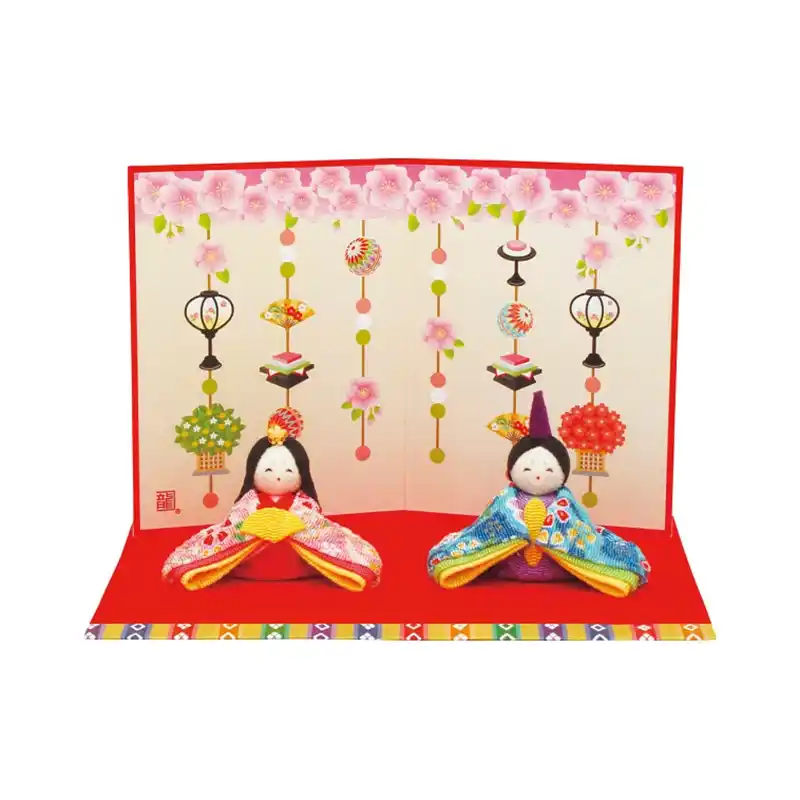 はんなり屏風 わらべ雛