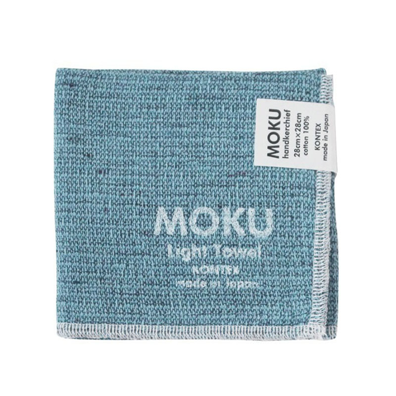 MOKU ライトタオル ハンカチ ブルー