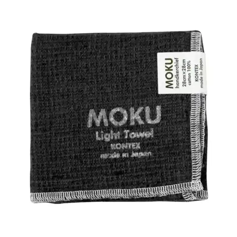 MOKU ライトタオル ハンカチ チャコールグレー