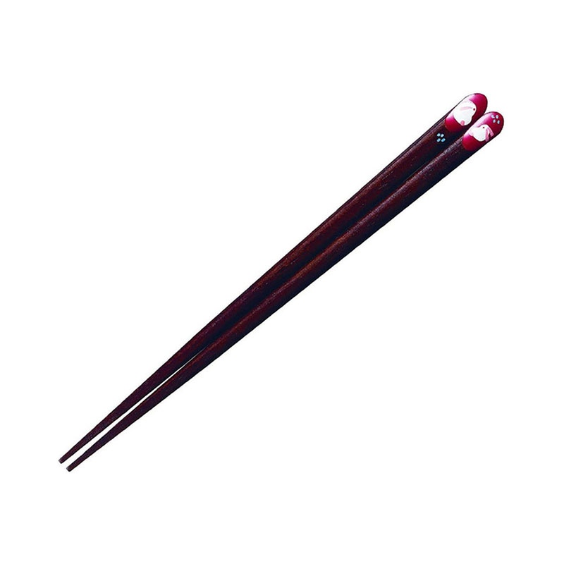 ISSOU 箸 ペアうさぎ*赤 20.5cm