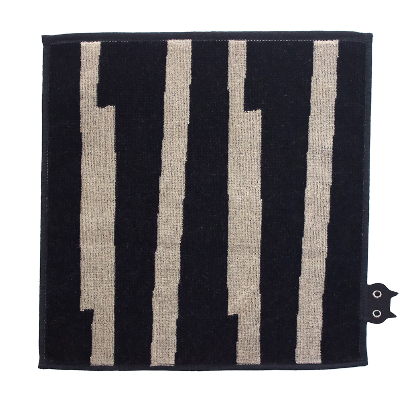 Atsuko Matano  タオルハンカチ/モノトーン/変わりストライプ 【日本製】