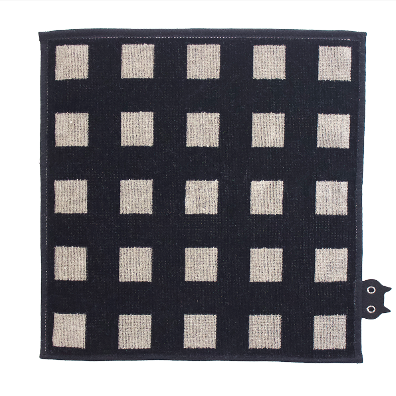 Atsuko Matano  タオルハンカチ/モノトーン/格子 【日本製】