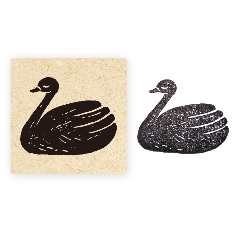 西淑  スタンプ / swan