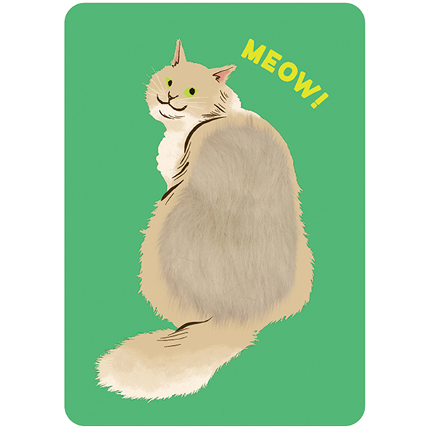 なでなでポストカード 長毛