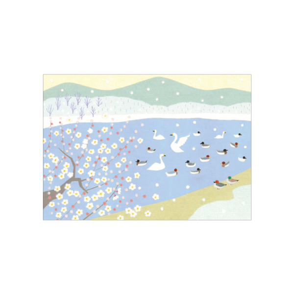 Mimo Hirai ポストカード 5枚組 早春 梅便り/WM-0640