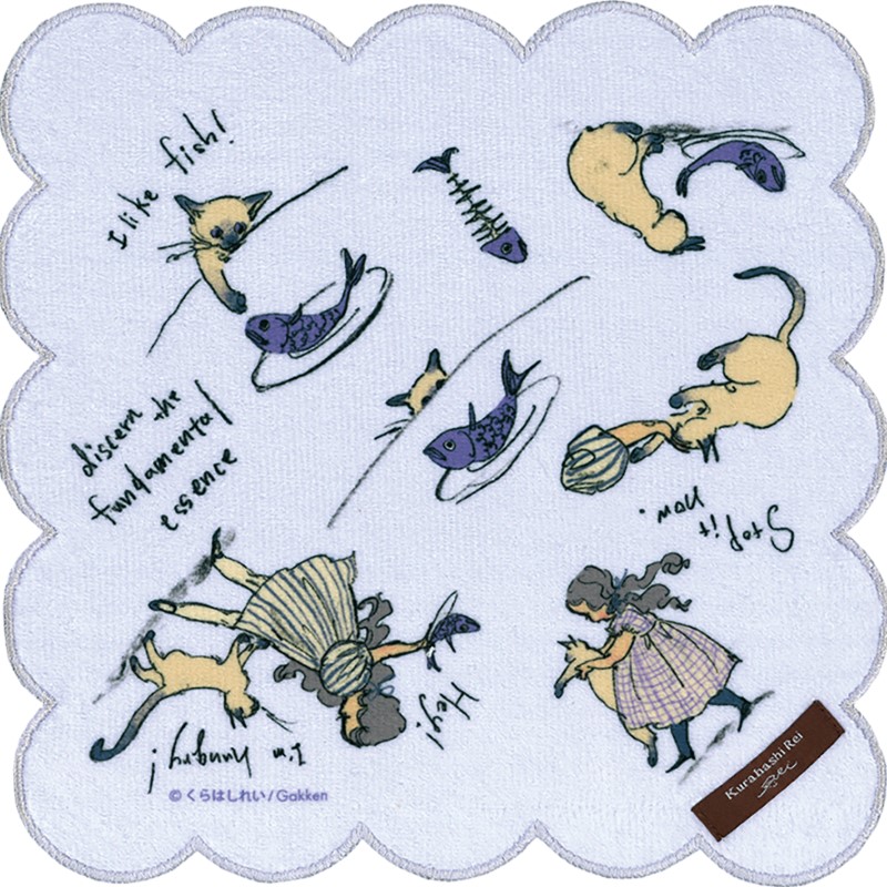 くらはしれい KRプリントスカラップハンカチ PPL