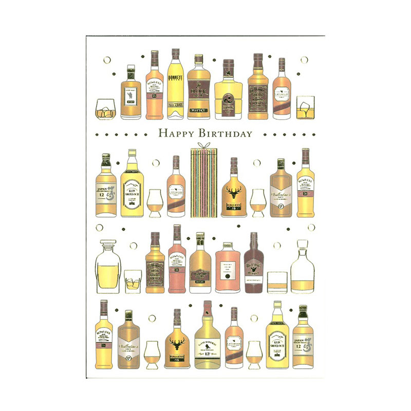QUIRE オランダ製 グリーディングカード/whiskey