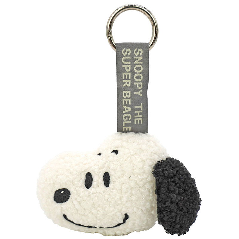 PEANUTS フェイスタグマスコット スヌーピー ブラック