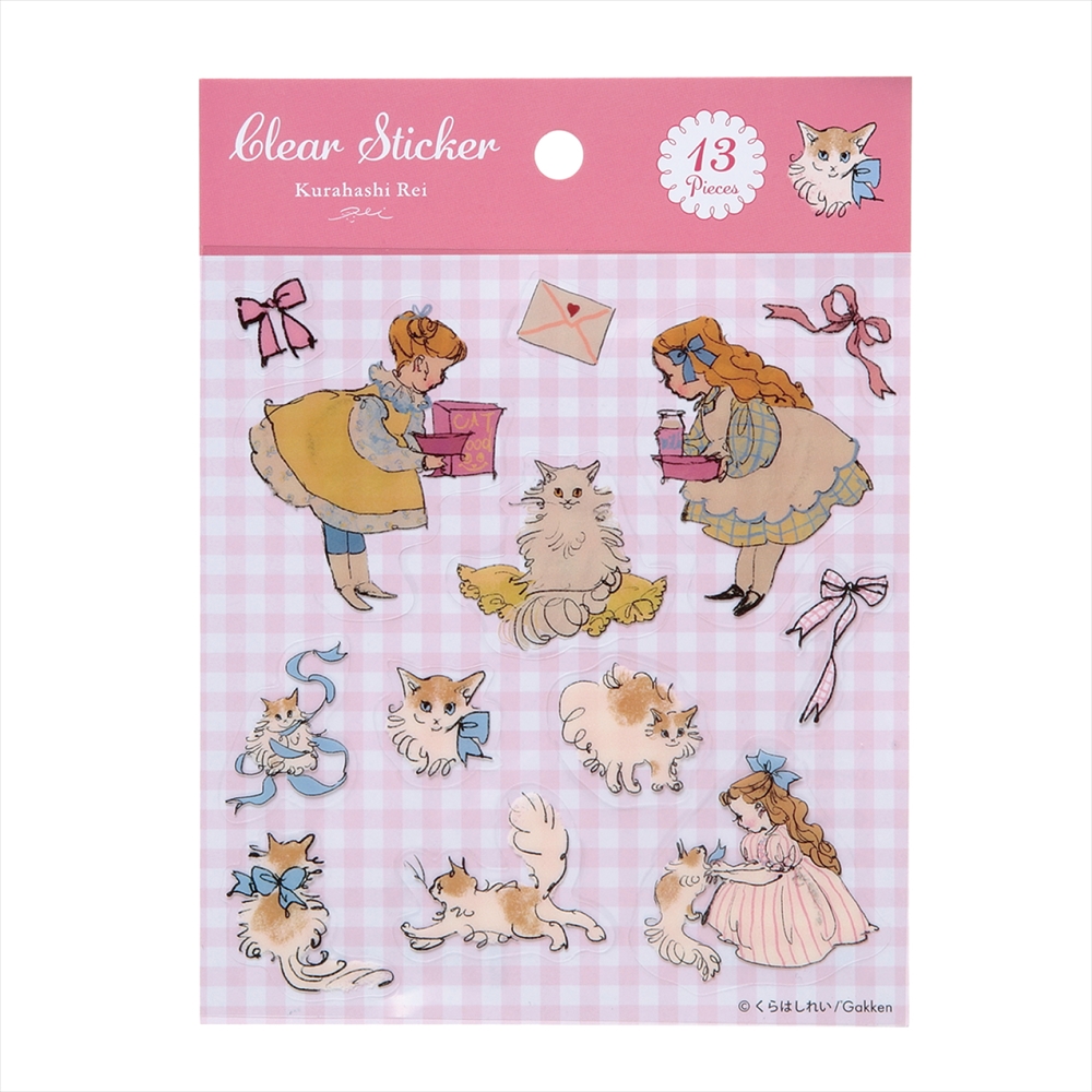 くらはしれい 透明シール/猫の日