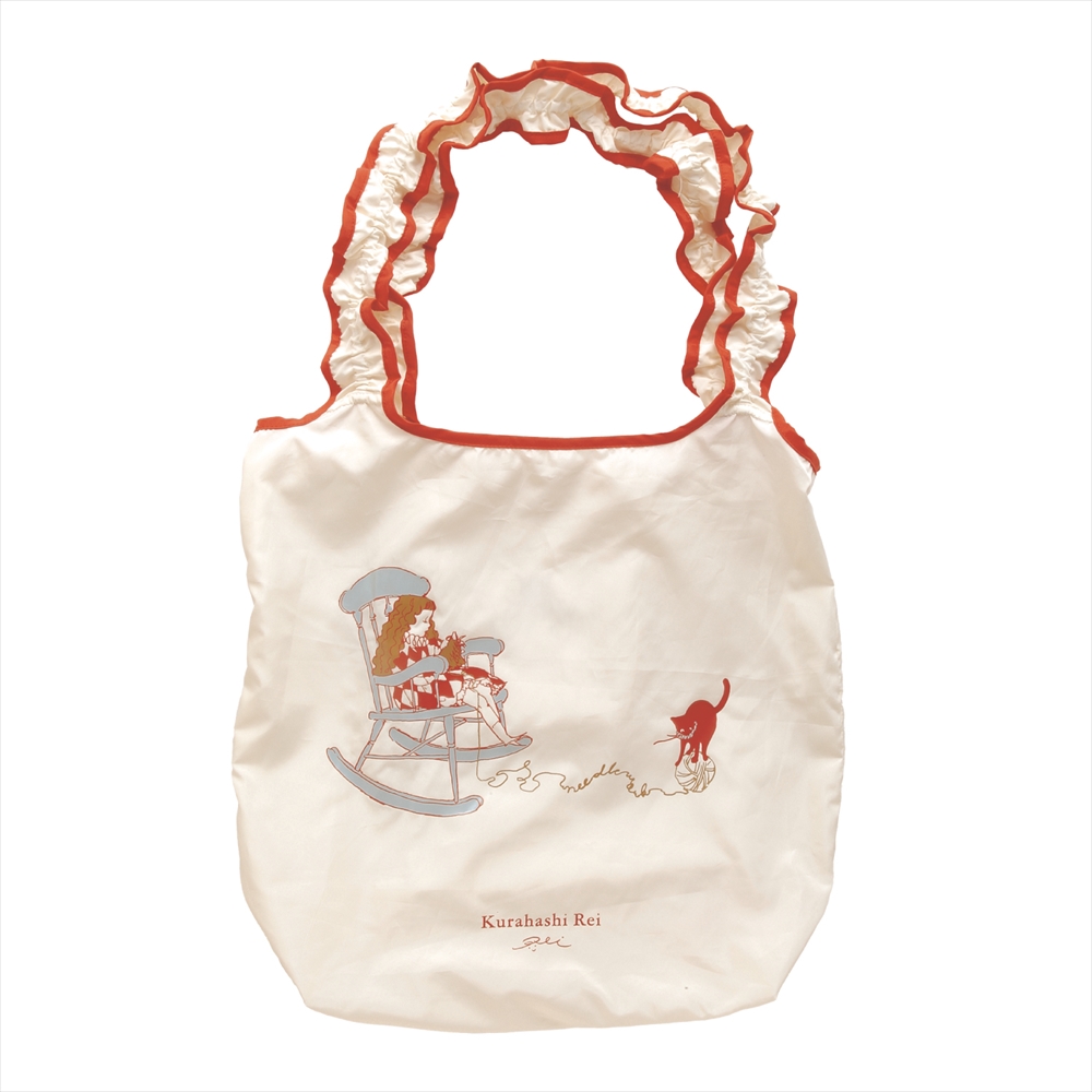 くらはしれい フリルエコバッグ/静かなサーカス