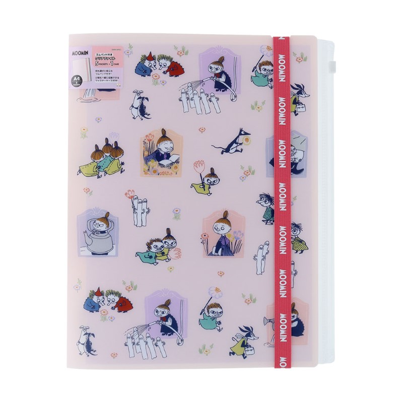 MOOMIN  ゴムバンド付きクリアファイル５P＋F MU26SS/リトルミイ