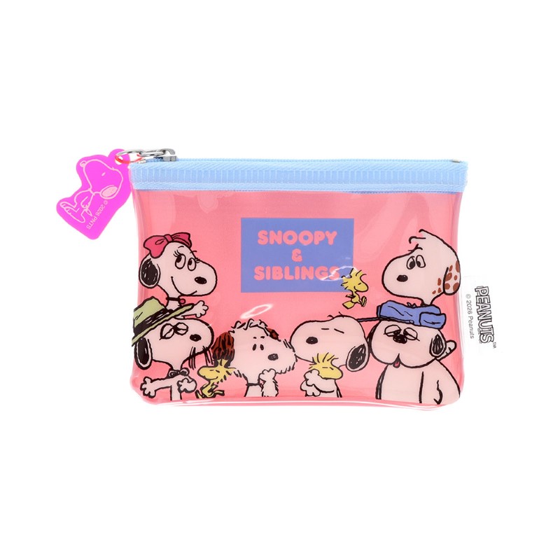 PEANUTS  ミニポーチ SNOOPY&SIBLINGS / ピンク