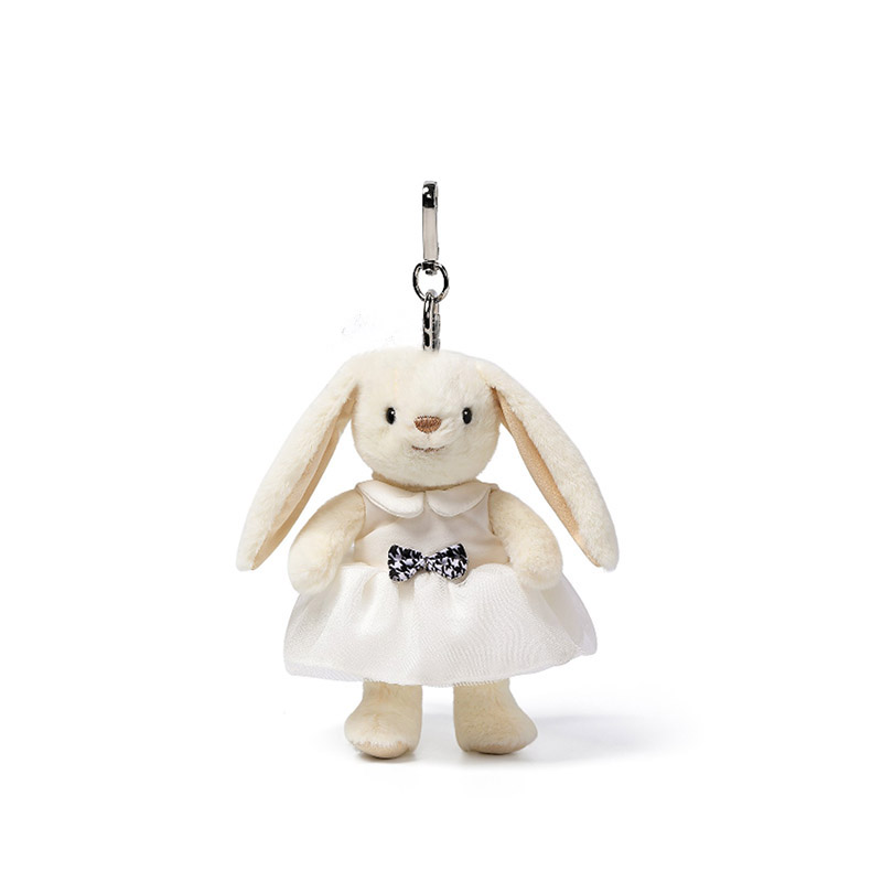 McHugs ぬいぐるみチャーム/White dress Smiling Leveret