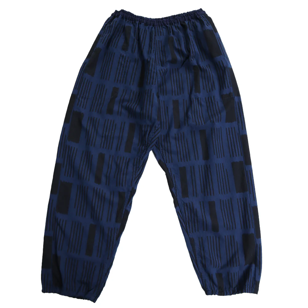 儀右エ門 ギエモン 久留米絣 もんぱん 新聞 紺/黒