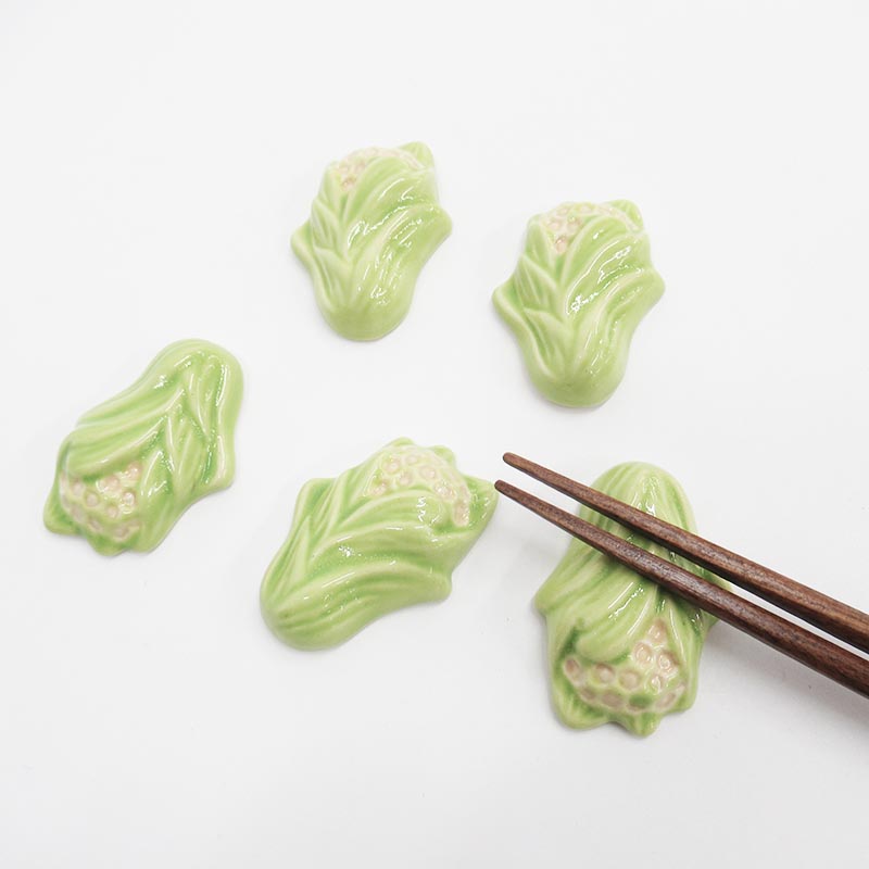 イホシロ窯 ふきのとう箸置き　うす黄５個組