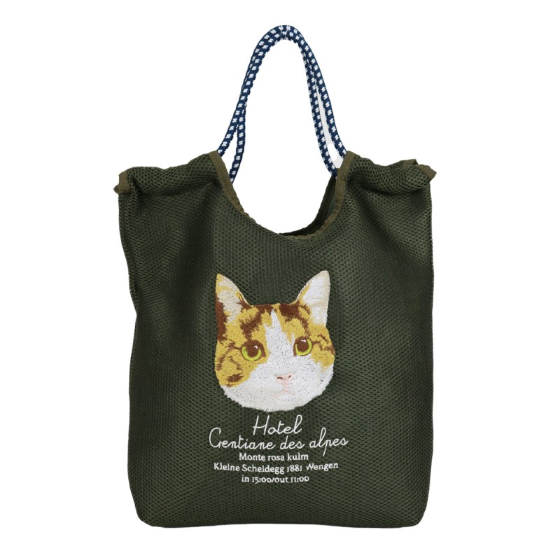 SOBIA メッシュ刺繍コードトート ミケ