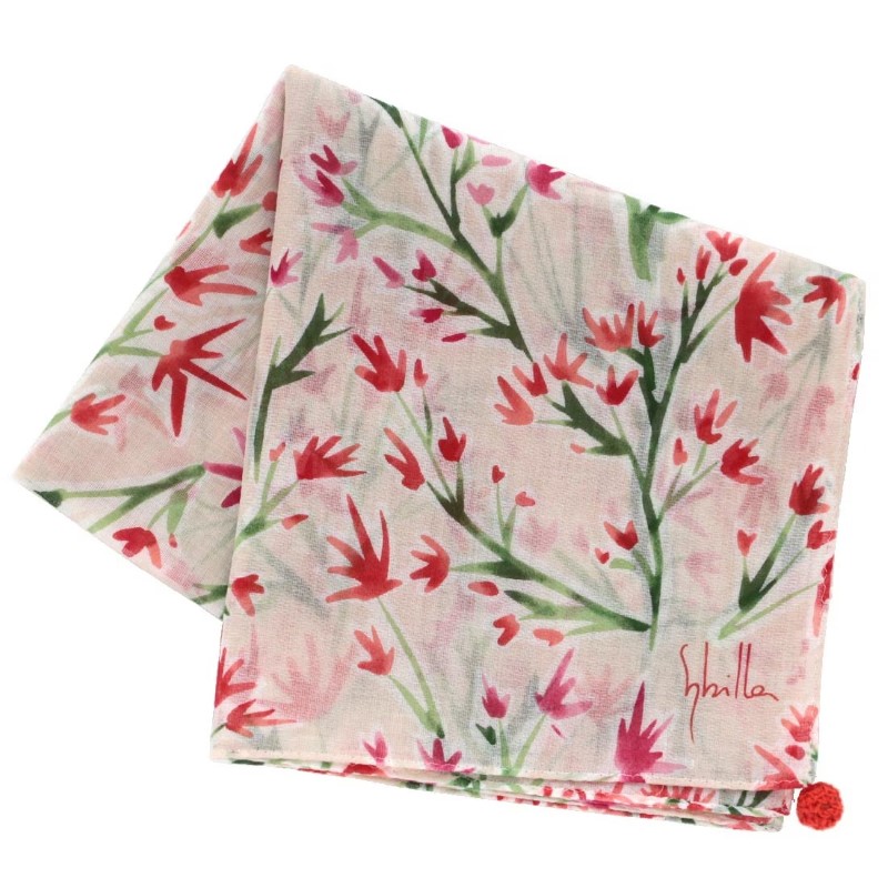 Sybilla シビラ SYBプリントハンカチ BE