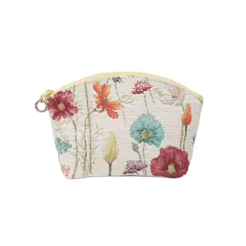 ベル・ブランシェ  ゴブランBBポーチ大/フルール白【日本製】