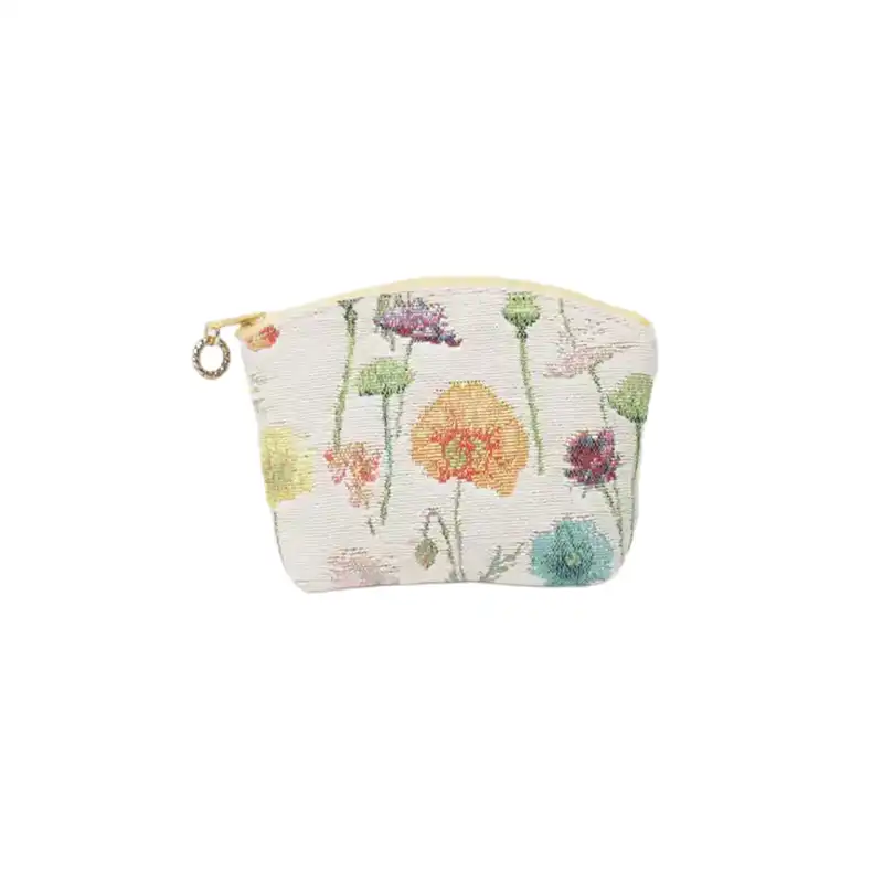 ベル・ブランシェ  ゴブランBBポーチ小/フルール白【日本製】