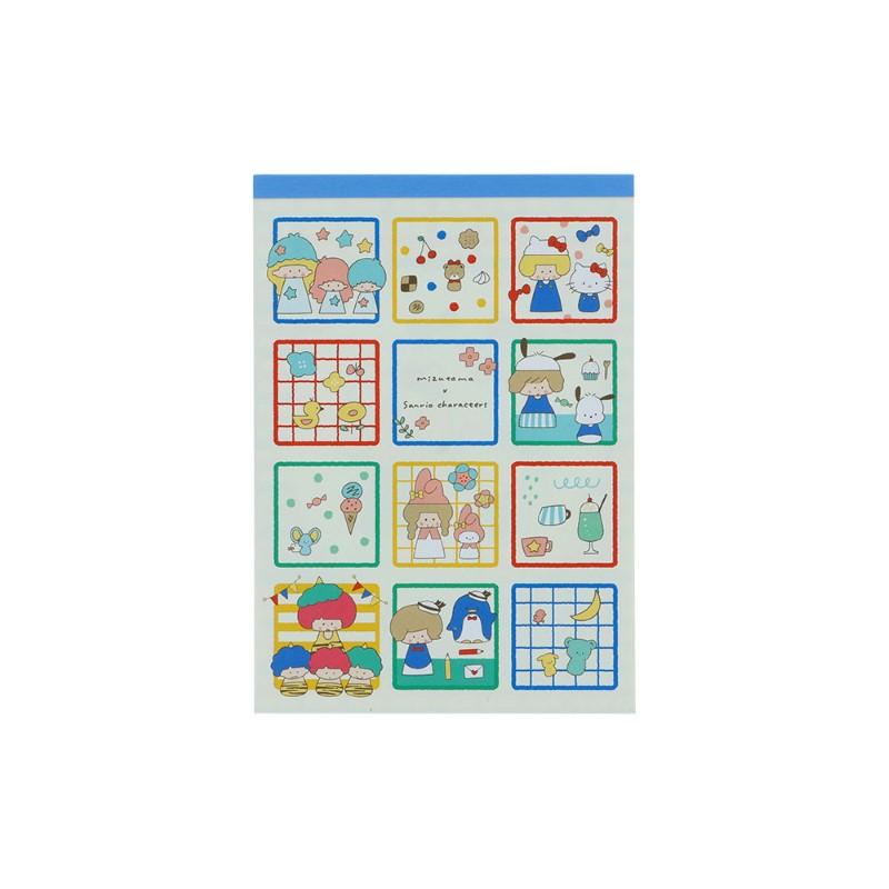 mizutama × Sanrio メモB7 しかく
