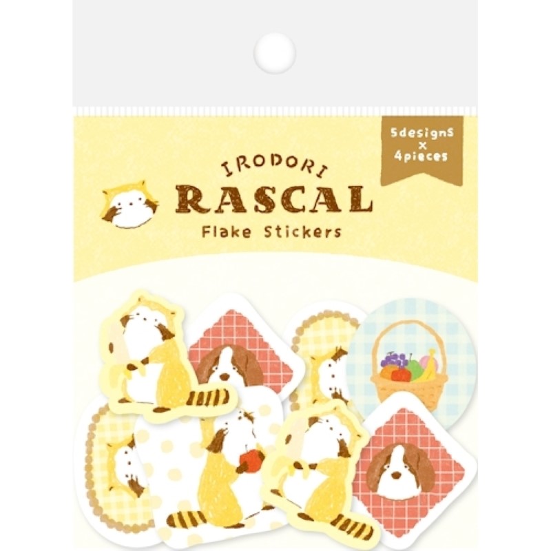 ラスカル 和紙フレークシール フルーツ