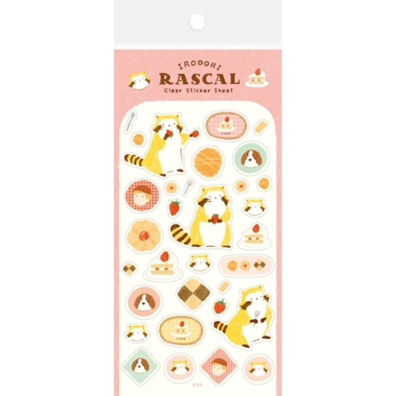 ラスカル 透明シールシート スイーツ