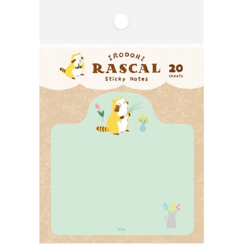 ラスカル 型抜き付箋 フラワー