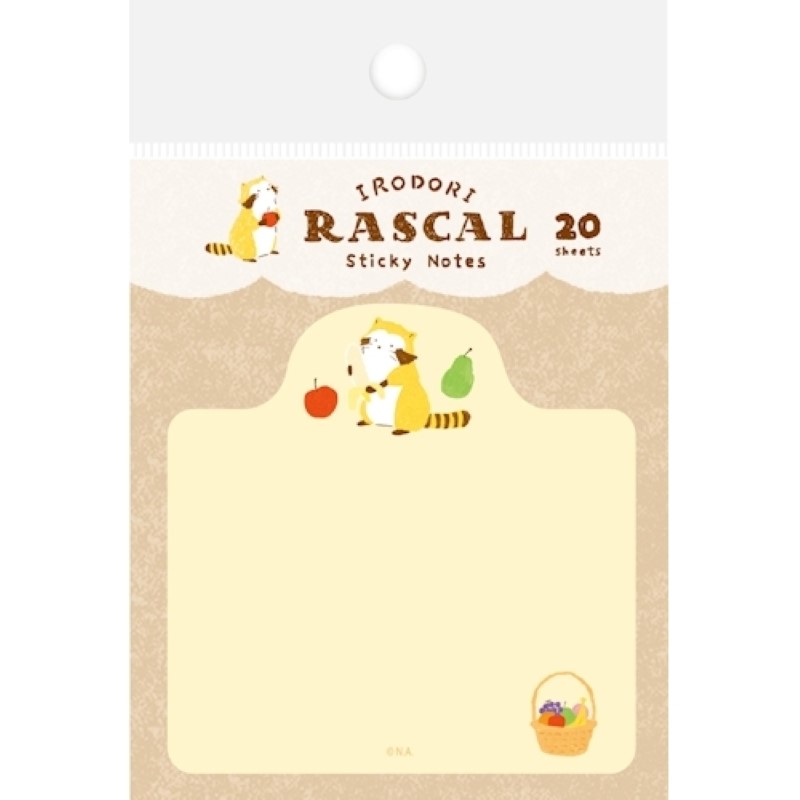 ラスカル 型抜き付箋 フルーツ