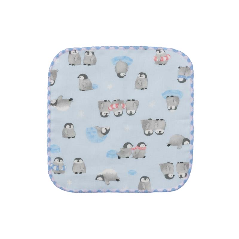 COCOWALK ミニハンカチ  アイスペンギン / サックス