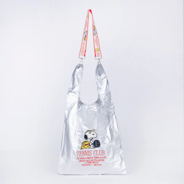 PEANUTS  PN/ストラップ付きショッパーバッグ SV