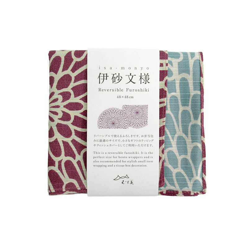 むす美 48 伊砂文様 両面 菊 ウスムラサキ/セイジ