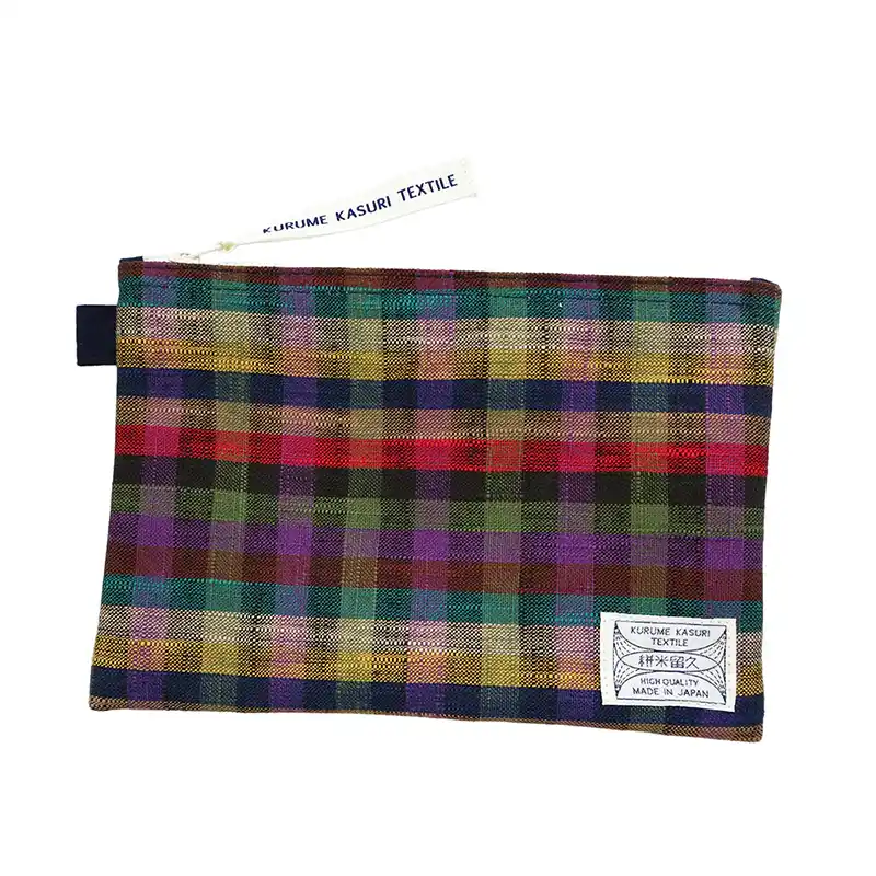 儀右エ門 ギエモン カラーケースM/白樺マルチチェック 小カラフル