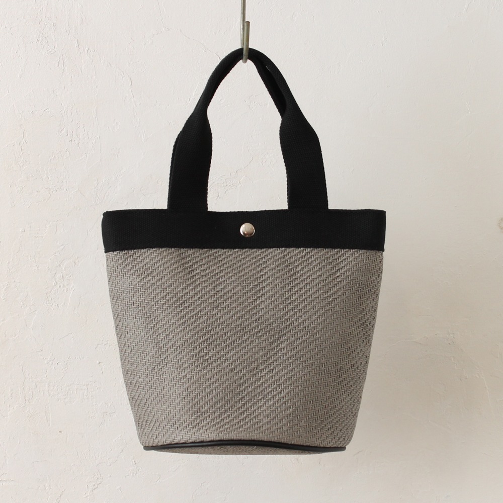 aristella 雑材テープバケツトート GY