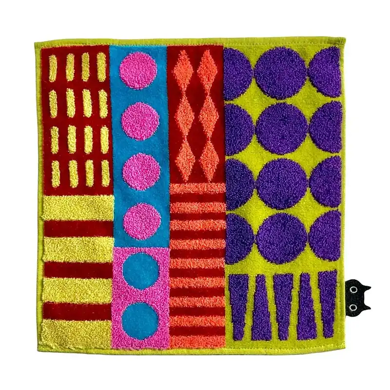 Atsuko Matano アツコ マタノ パッチワークタオルハンカチ/GR