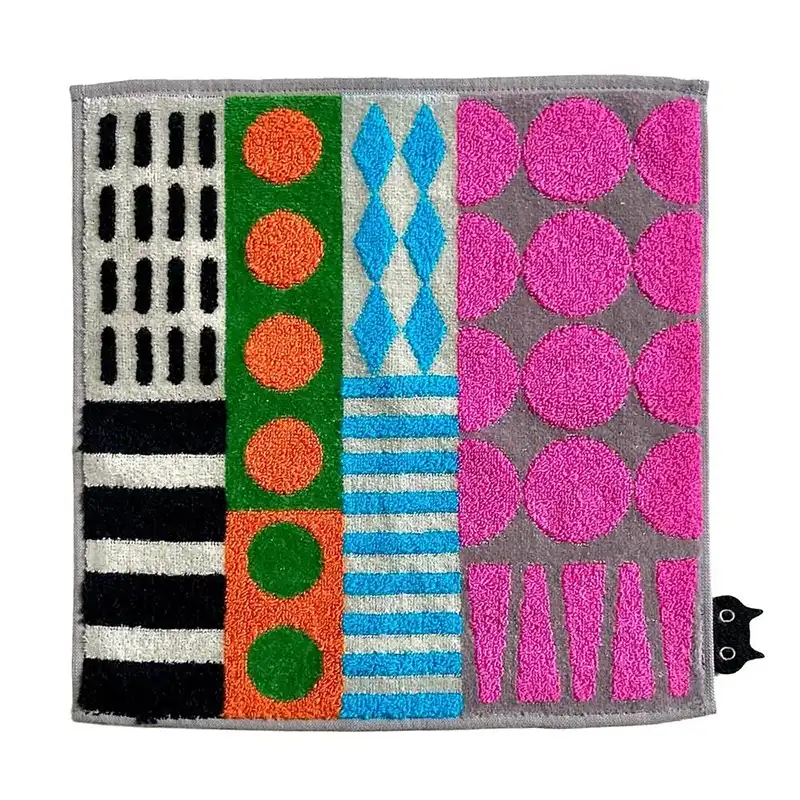 Atsuko Matano アツコ マタノ パッチワークタオルハンカチ/GY