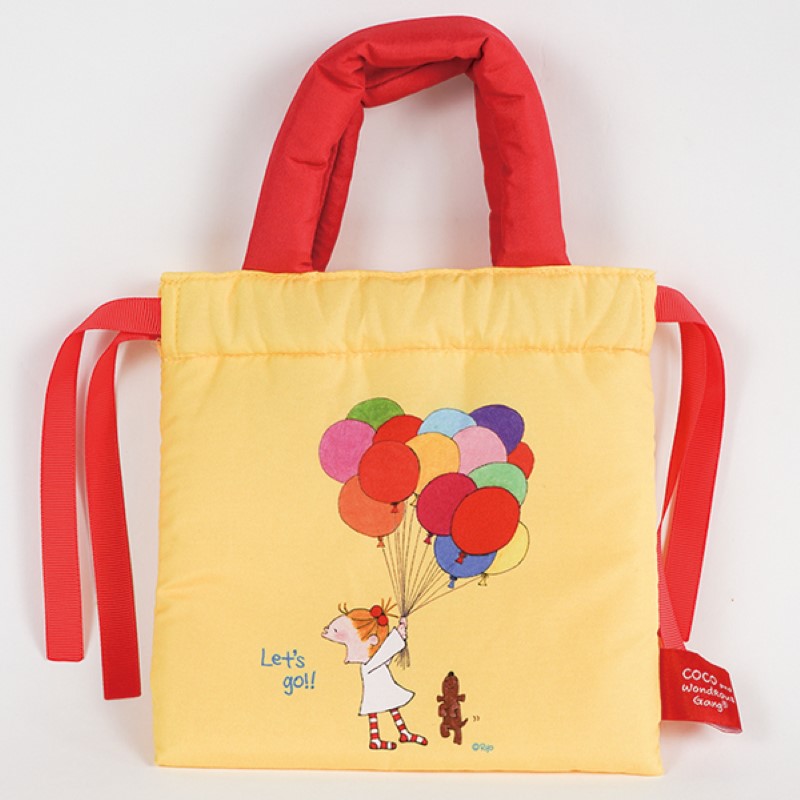 ココちゃん クッション巾着 バルーン