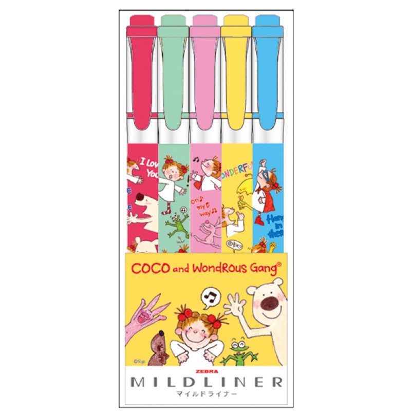 ココちゃん マイルドライナー５色セット