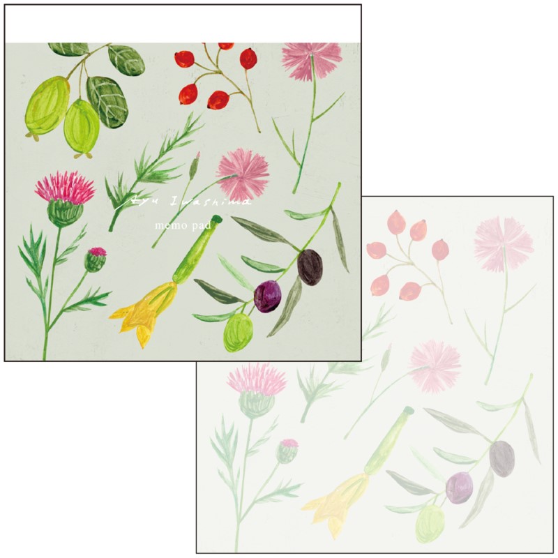 いわしま あゆ  スクエア メモ パッド/ Plants