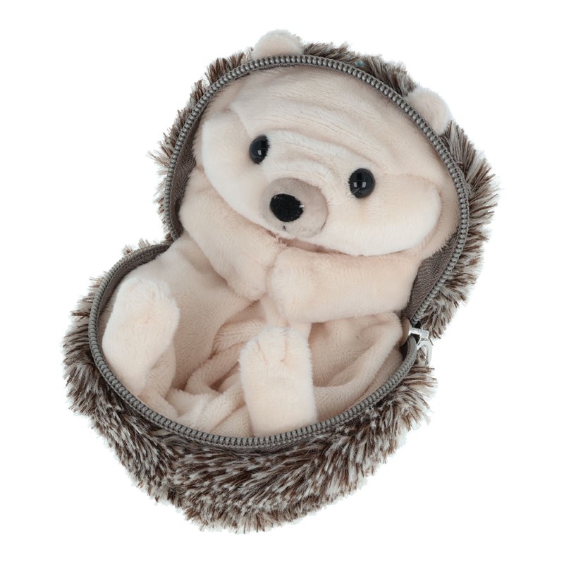 丸まるポーチ まるまるず はりねずみブラウン