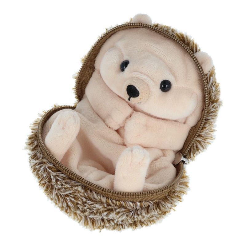 丸まるポーチ まるまるず はりねずみベージュ