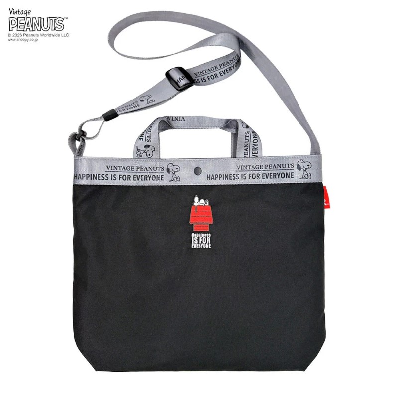 ROOTOTE PEANUTS  IP.ミディアム2w.ピーナッツ-1D/BK